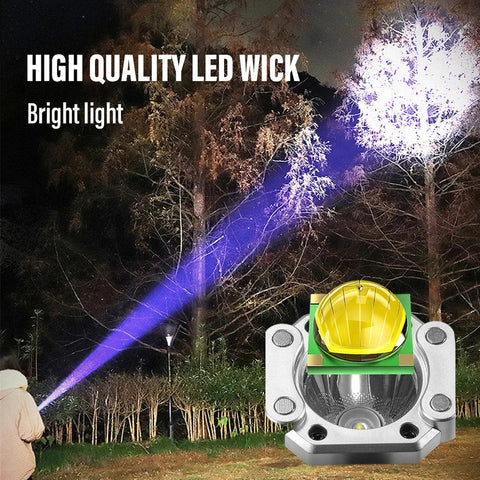Versatile High Power Led Flashlight Focus Light Power Bank and Window Hammer